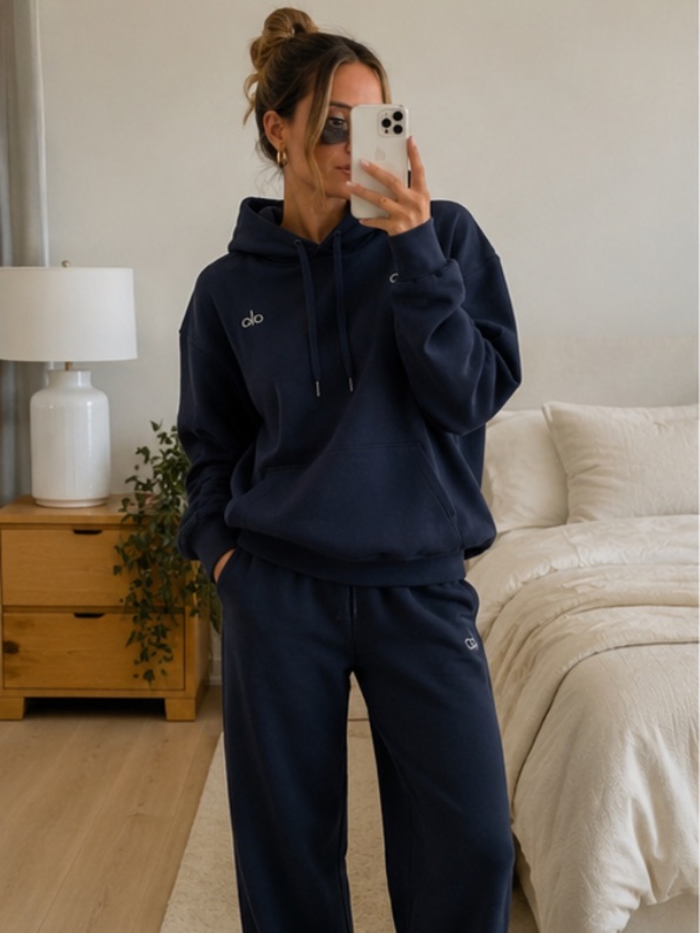 ALO Accolade Hoodie | Navy (Size: L)